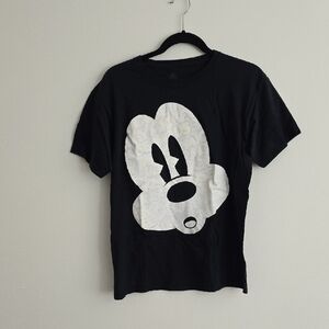Disney Black and White Mickey Mouse Kids Tee